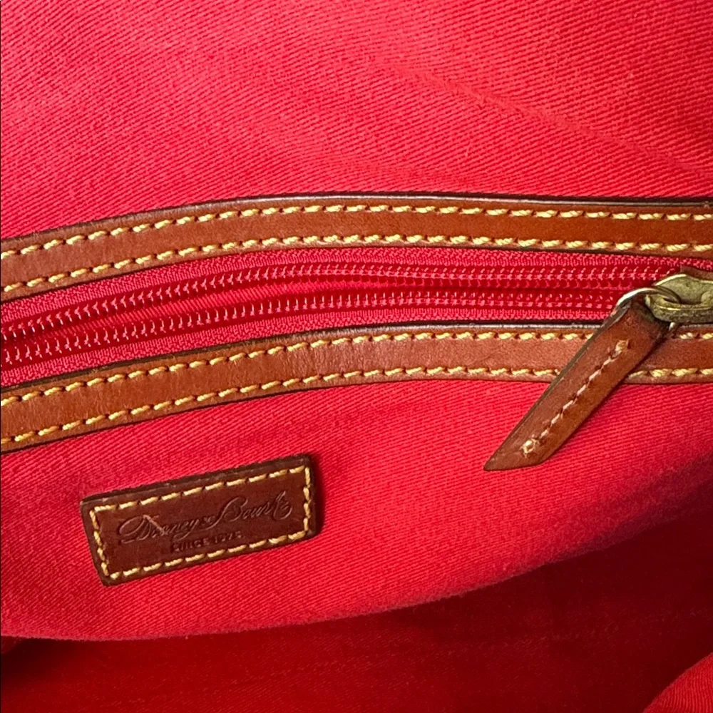 Dooney and Bourke leather & Canvas large dome bag - Picture 6 of 8